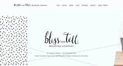 Desktop Screenshot of blissandtellblog.com